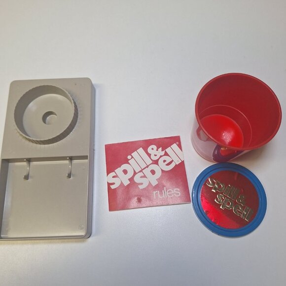Spill & Spell Parker Brothers Replacement Parts Rules Shaker Cup Tray Pieces - Picture 2 of 5